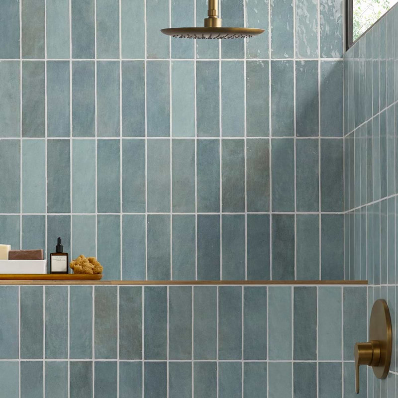 Portmore 3x8 Glazed Ceramic Tile, Turquoise