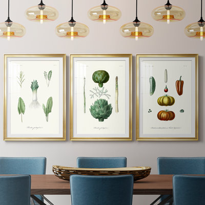Variétés de fruits et légumes I - Impression encadrée sur mesure de qualité supérieure - 3 pièces