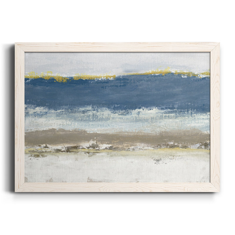 Blue Skies - Peinture sur toile encadrée, H 31 po x l 44 po x P 1 po, Toile blanche encadrée