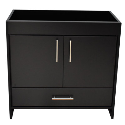 Base de salle de bain simple autoportante 35,37" seulement meuble-lavabo