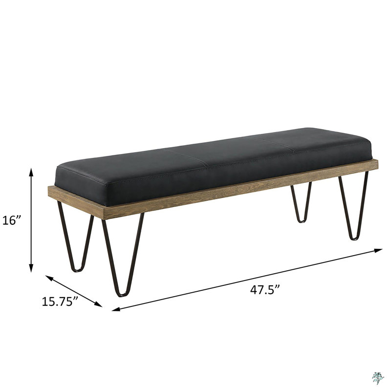 Banc avec revêtement