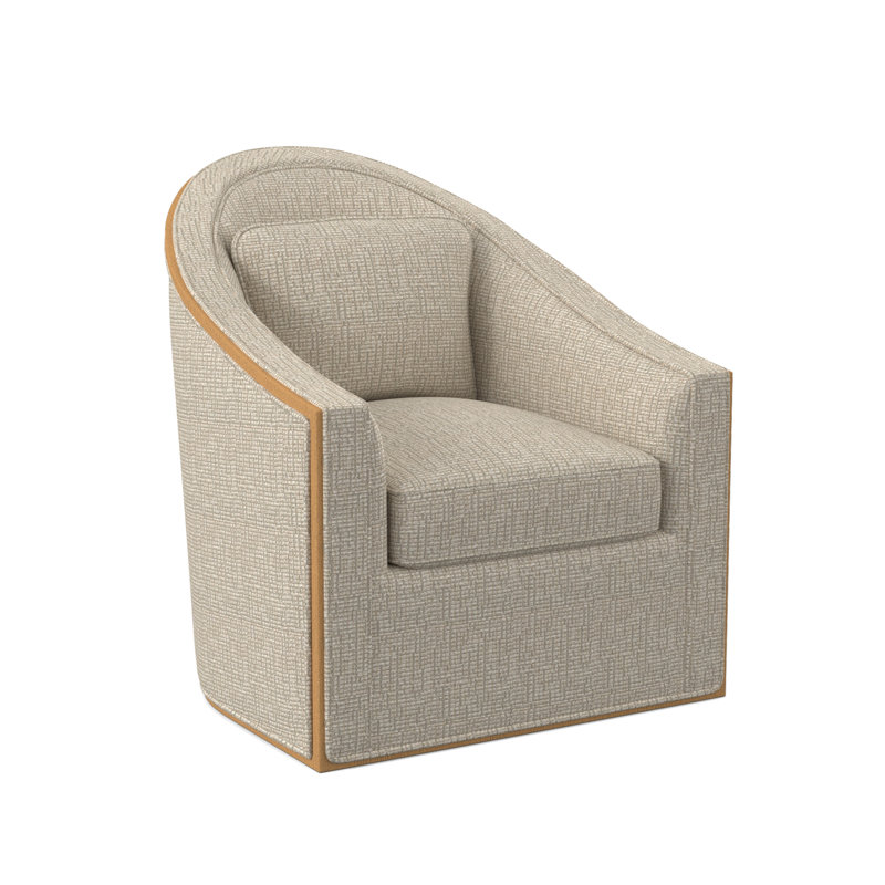 Fauteuil pivotant Academy, Ambre, Steps Stones - Viscose ivoire