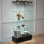 Vitrine moderne en verre avec 2 grands tiroirs-971150627