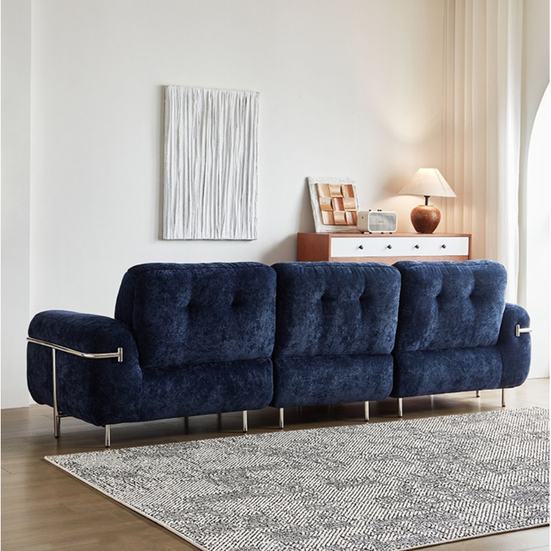 Klein Blue High-Back Sofa
