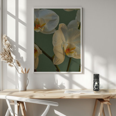 "Floral Haven", art mural texturé encadré