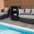 Outsunny Valet Pool Towel Rack