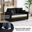 63.4'' Oversized Convertible Chaise Lounge with Storage Ottoman, Upholstered Loveseat with Throw Pillows and Armrests, Corduroy Sleeper Sofa Bed for Living Room-1712192575