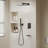 3-Function High-Pressure Rainfall Shower System, Tub Faucet Set