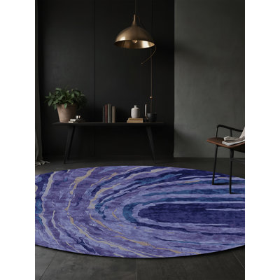 Tapis mauve lavable à la machine
