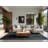 Soft Plush Fellman Hanukkah Modern & Contemporary Abstract Area Rug in Blue – Navy Binding-2106351708