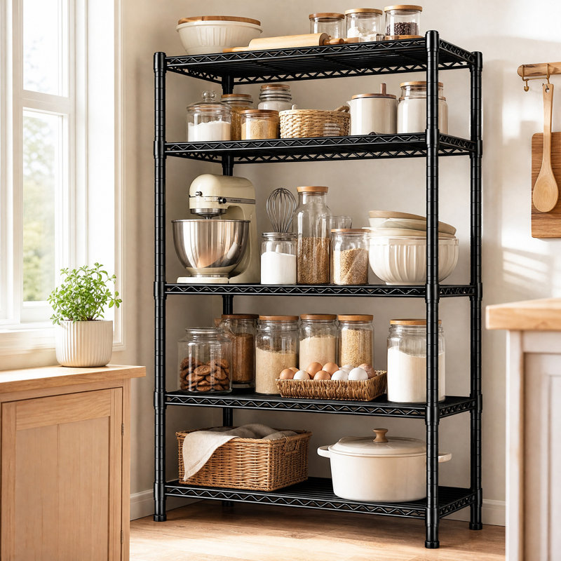 Steel Shelving Unit, 5-Tier 60W*35D*150H
