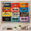 Popart Cassette Tapes II, reproduction d'art sur toile encadrée-2131890366-2131890364