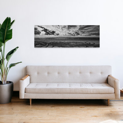 «Dramatic Beach Horizon Dramatic Peaceful Serene Coastal», art mural