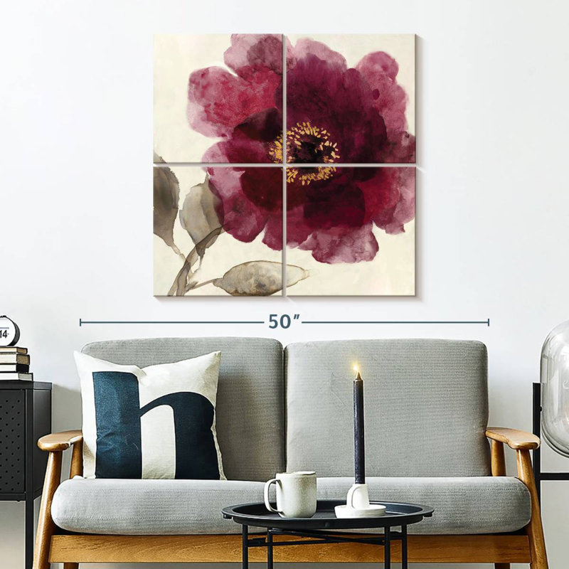 Harnek Crimson Peony I, H 32 po x l 32 po