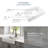 Parker Crisp White Fireclay 34" Single Bowl Quick-Fit Apron-Front Drop-In Workstation Kitchen Sink