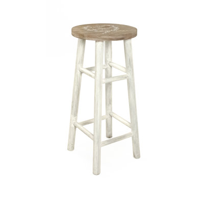 Backless Wooden Stool