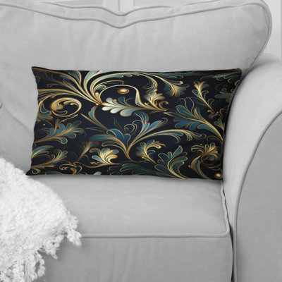 Coussin en polyester Ikat