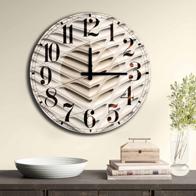 Elegant Decorative Wall Clock, 19.7 inches Diameter | 100% MDF, Thickness: 0.2 inches | Stylish Home Decor for Living Room, Bedroom & Office | Modern Design with Easy-to-Read Numbers | Perfect Gift for Any Occasion