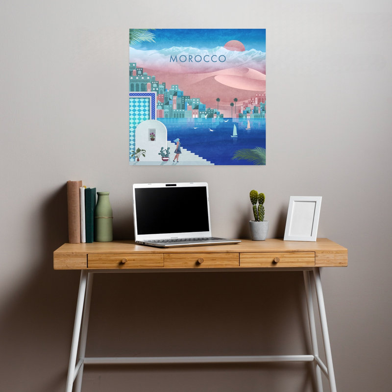 Mystic Moroccan Vista by Emel Tunaboylu - Wrapped Canvas Print, 45.72 cm H x 45.72 cm W