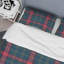 Tartan à carreaux bleu et rouge - Ensemble de housse de couette abstrait - Microfibre de polyester-1618912587