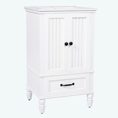 Meuble-lavabo blanc avec lavabo 20 po