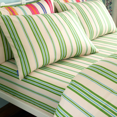 Sophie Stripe 100% Cotton Fitted Sheet