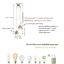 Plafonnier lustre sphérique à 2 lumières avec accents de cristal Loriel réglable en hauteur (1 pièce)-87909546-102741412
