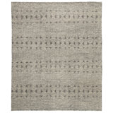 Abelle Wool Geometric Area Rug in Jet Black/Cloudburst/Ash