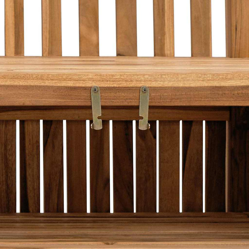 Solid Wood Outdoor Bench, 90cm H x 150cm W x 60cm D