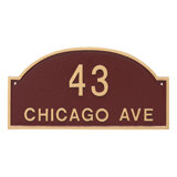 Dover 2-Line Wall Address Plaque