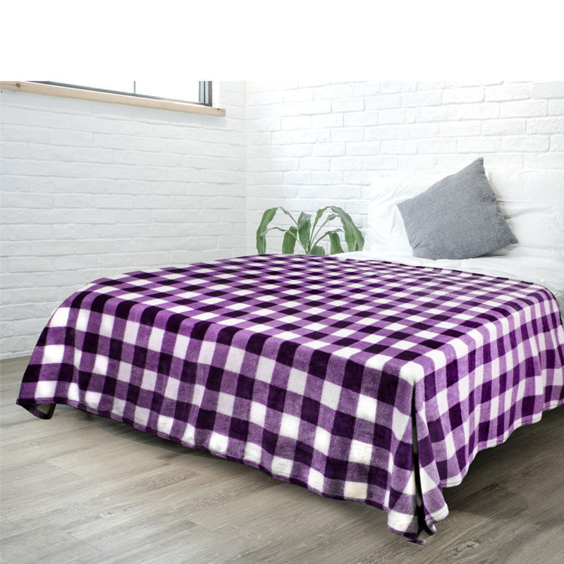  Couverture super douce et confortable, 60 po x 80 po, Mauve