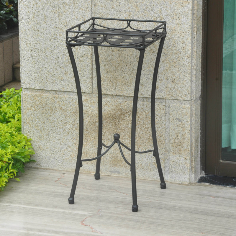 Arifa Metal Plant Stand, Antique Black