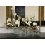 Sloped Glass Planter With White Magnolias