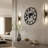 36 Inch Large Metal Wall Clock