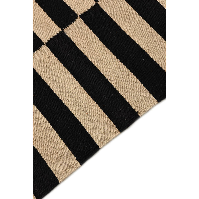 Tapis noir et blanc Orta