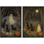 Mignon fantôme, impression sur toile encadrée, ensemble de 2 décorations d'Halloween-118759206-118759195