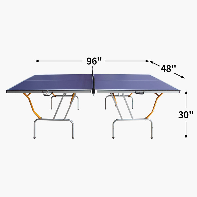 Table de tennis de table pliable Beyong (raquettes incluses), Bleu foncé, H 30 po x L 96 po x P 48 po