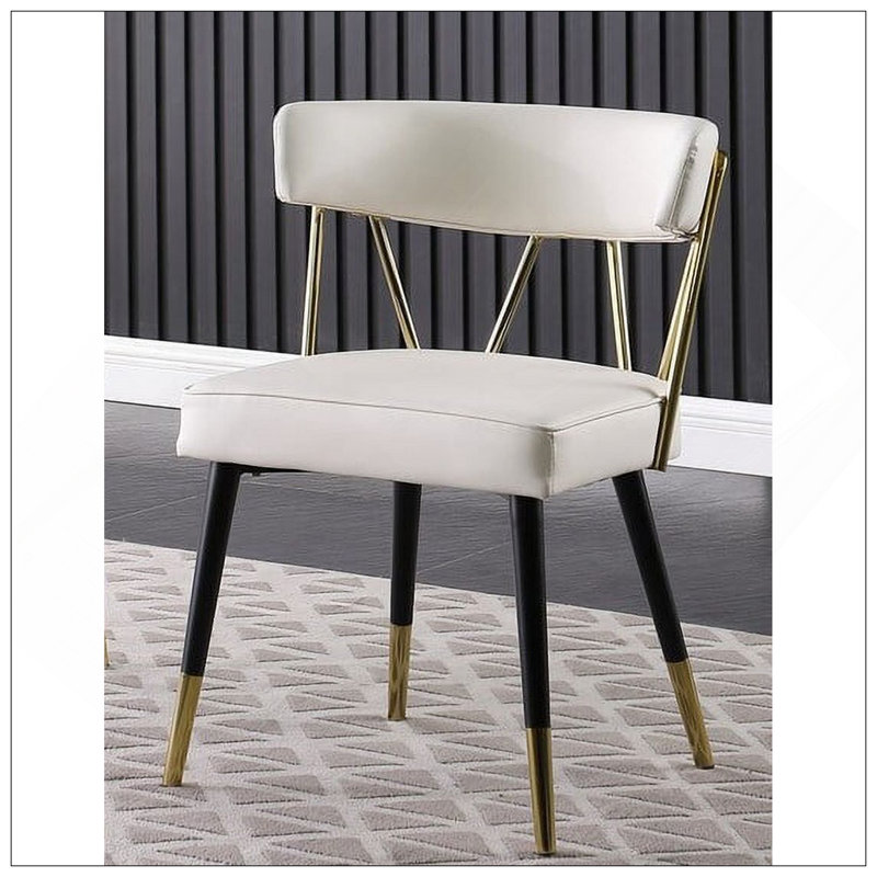 Chaise de salle à manger rembourrée Glam