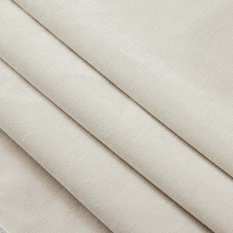 Canapé modulaire moderne en L en chenille avec repose-pieds convertible et 2 coussins pour un salon confortable, Crème