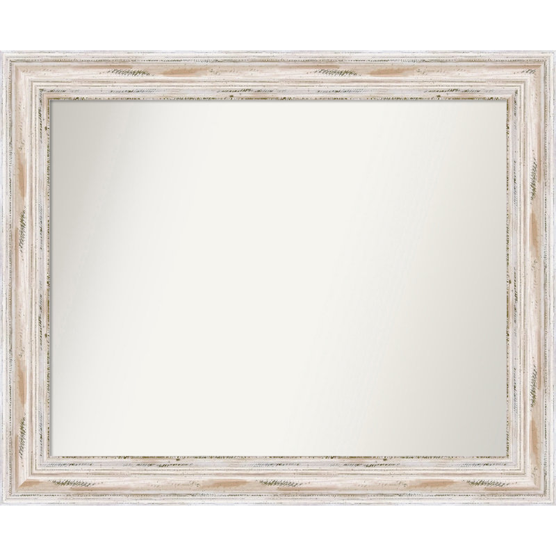 Miroir d'appoint mural Chirsty, H 27 po x l 33 po, Gris vieilli