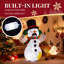 Décoration de Noël gonflable 3,5 pi avec bonhomme de neige et renne 3,5 pi