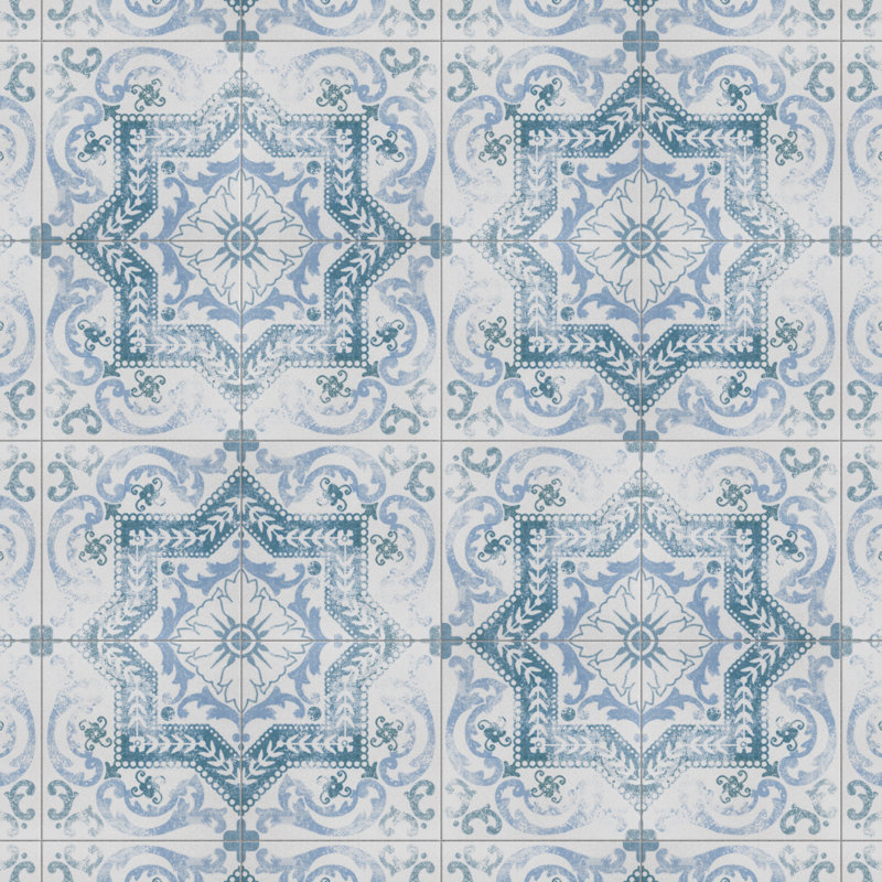 Carreau de céramique 12 3/4 po x 12 3/4 po Klinker Alcazar Rose