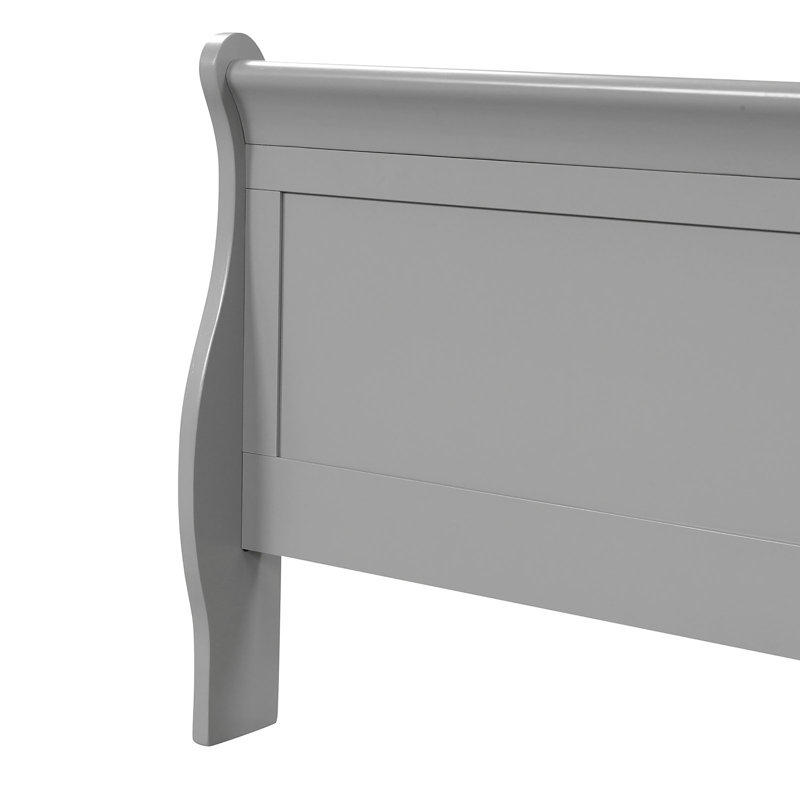 Emelinda Sleigh Bed, Gray