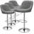 Calvyn Adjustable PU Leather Bar Stool Swivelling Counter Stool With Backrest Footrest-1258321392-1230355131