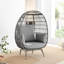 Fauteuil œuf en rotin avec coussin Coffeyville-523239874