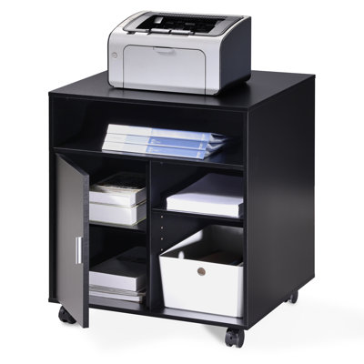 26.5'' H x 23.6'' W 2 - Cabinet Printer Stand with Wheels