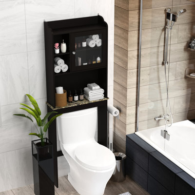 Armoire au-dessus de la toilette pour salle de bain - Améliore le rangement et l'apparence