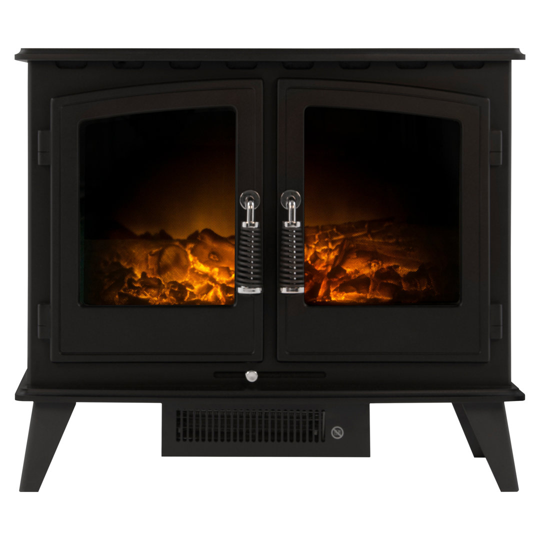 Woodhouse Adam 63cm W Black Electric Stove with 6824.28 BTU