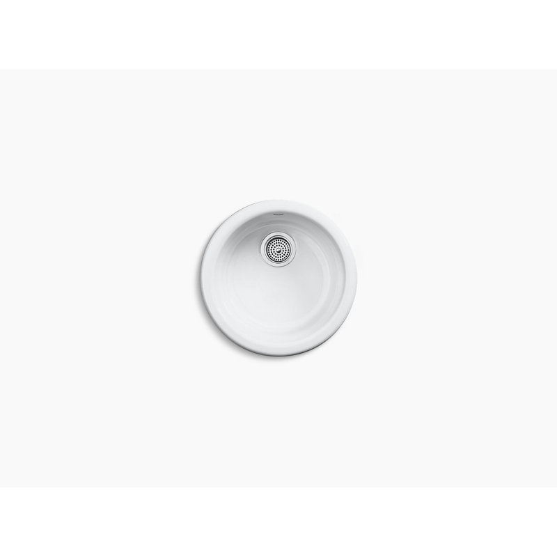 Porto Fino Top-Mount/Under-Mount Bar Sink, White
