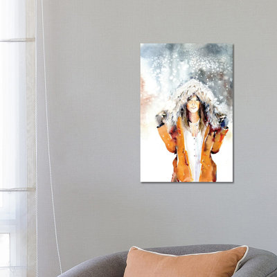 In the Snow 1 Piece Wrapped Canvas Painting